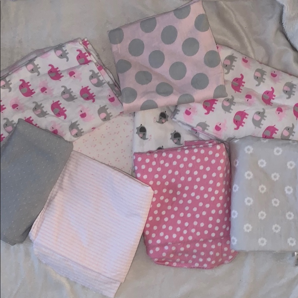 Set of 9 Baby Blankets